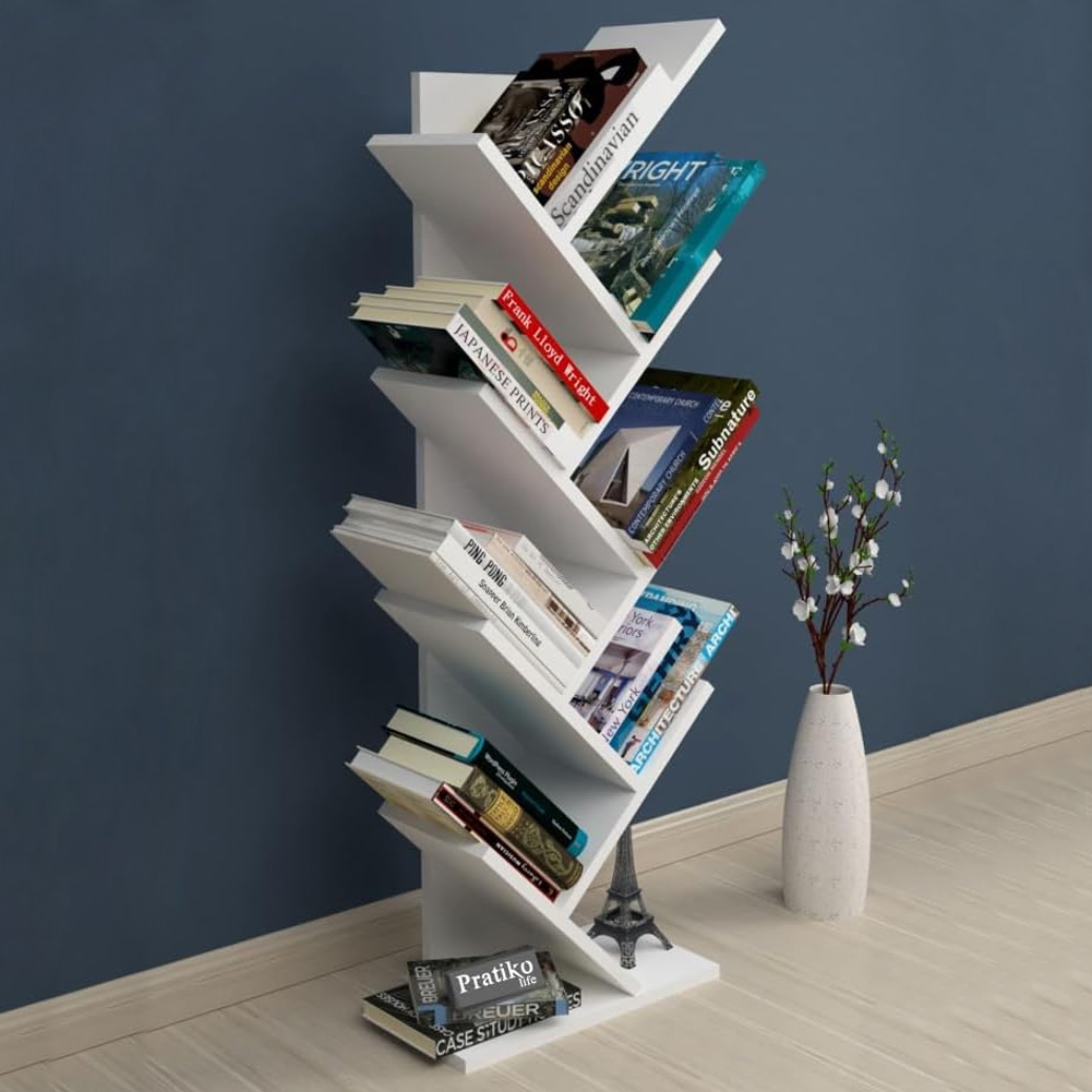 Image of Libreria Porta Libri e Riviste Bianco Salvaspazio Moderno Divisorio Salvaspazio