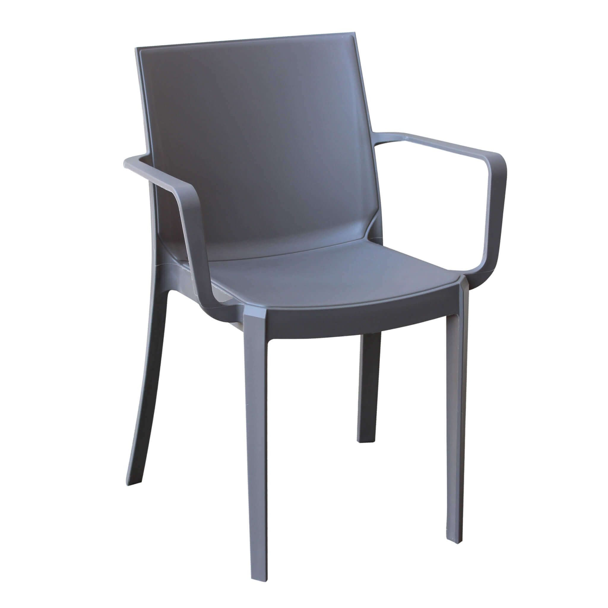 Image of POLTRONA VICTORIA IN PLASTICA TAUPE 55 X 58 X H82 CM