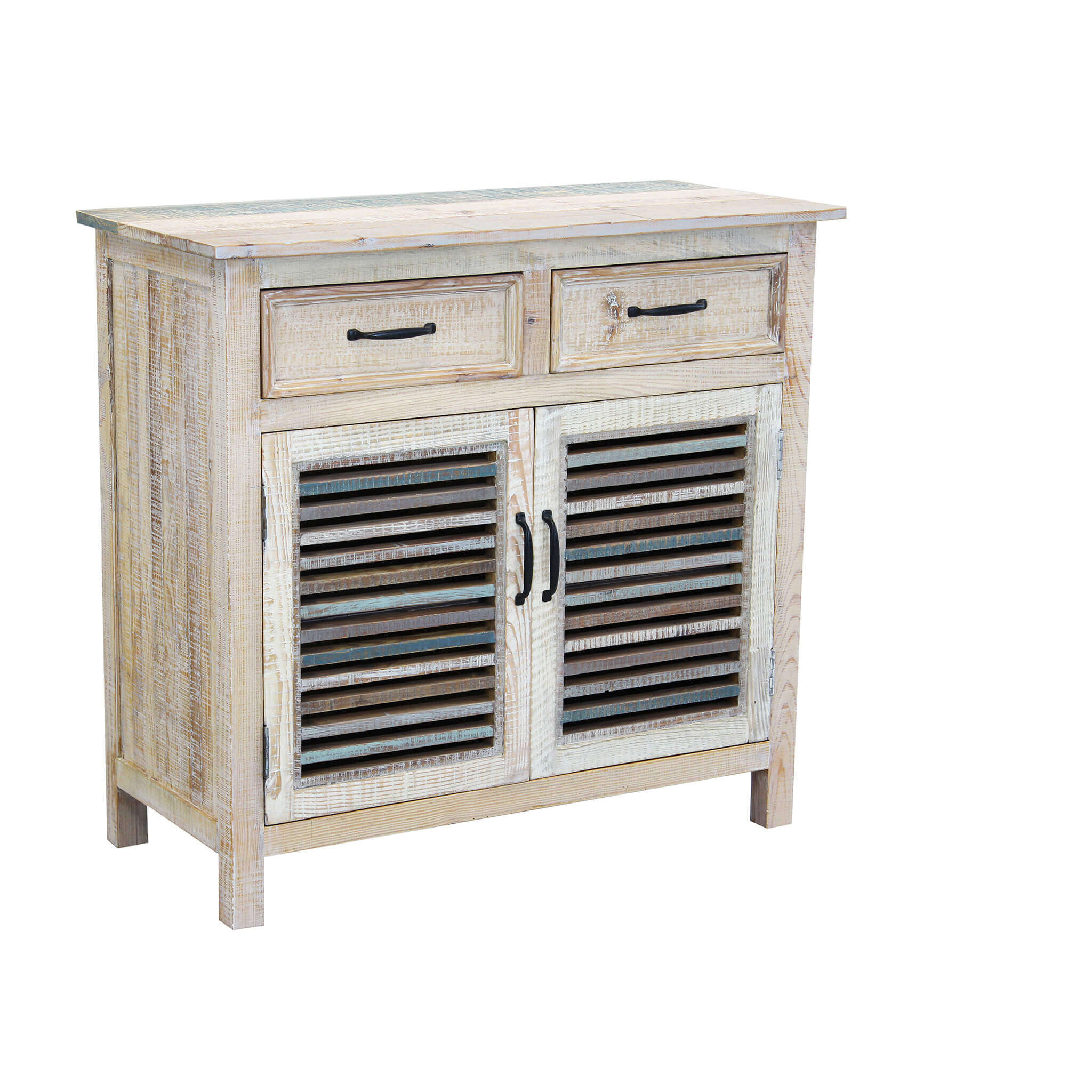 Image of MOBILE CHAD IN LEGNO COLORATO CON 2 CASSETTI E 2 ANTE 90 X 42 X H85 CM