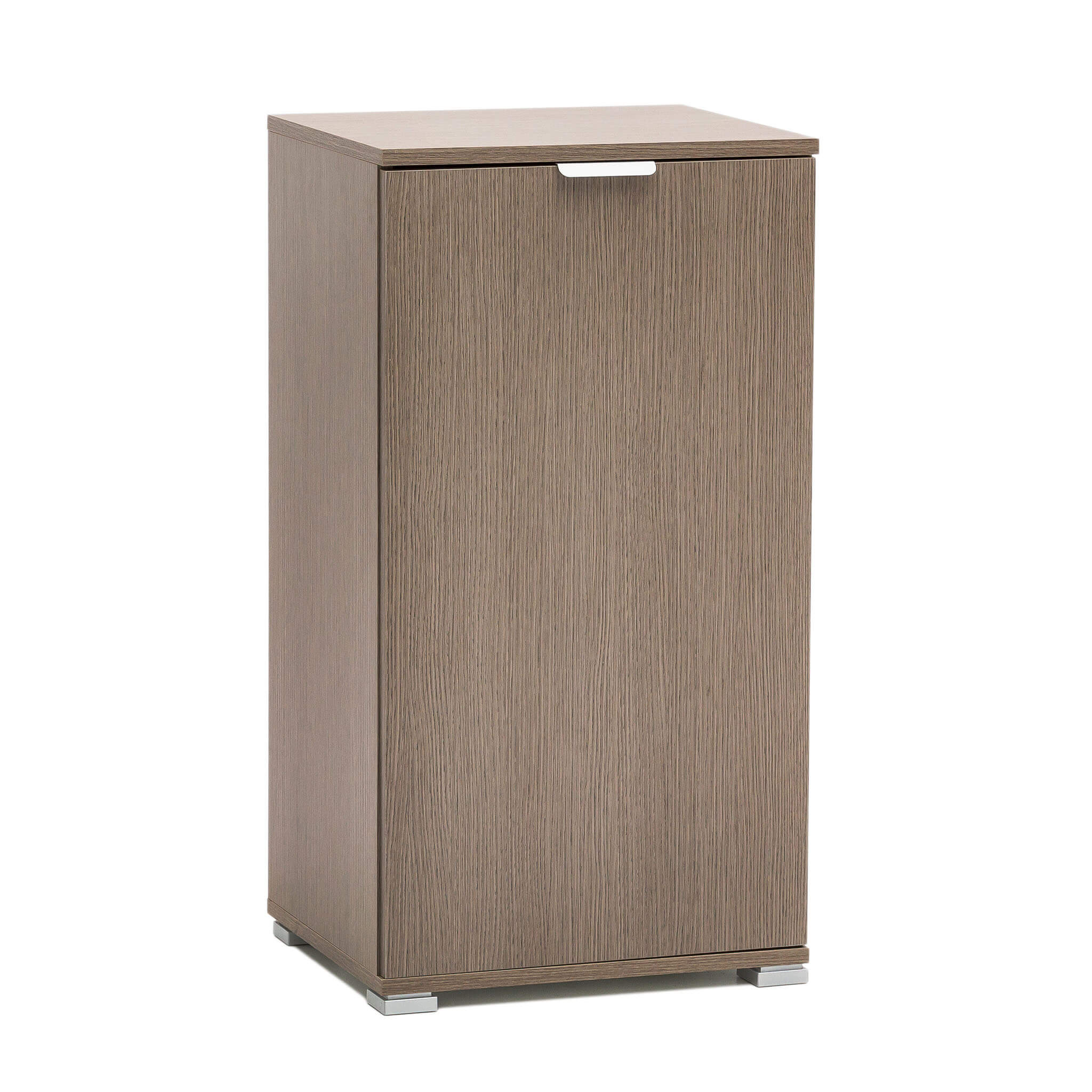 Image of MOBILETTO CON ANTA IN COLORE ROVERE GRIGIO 45 X 38 X H85 CM