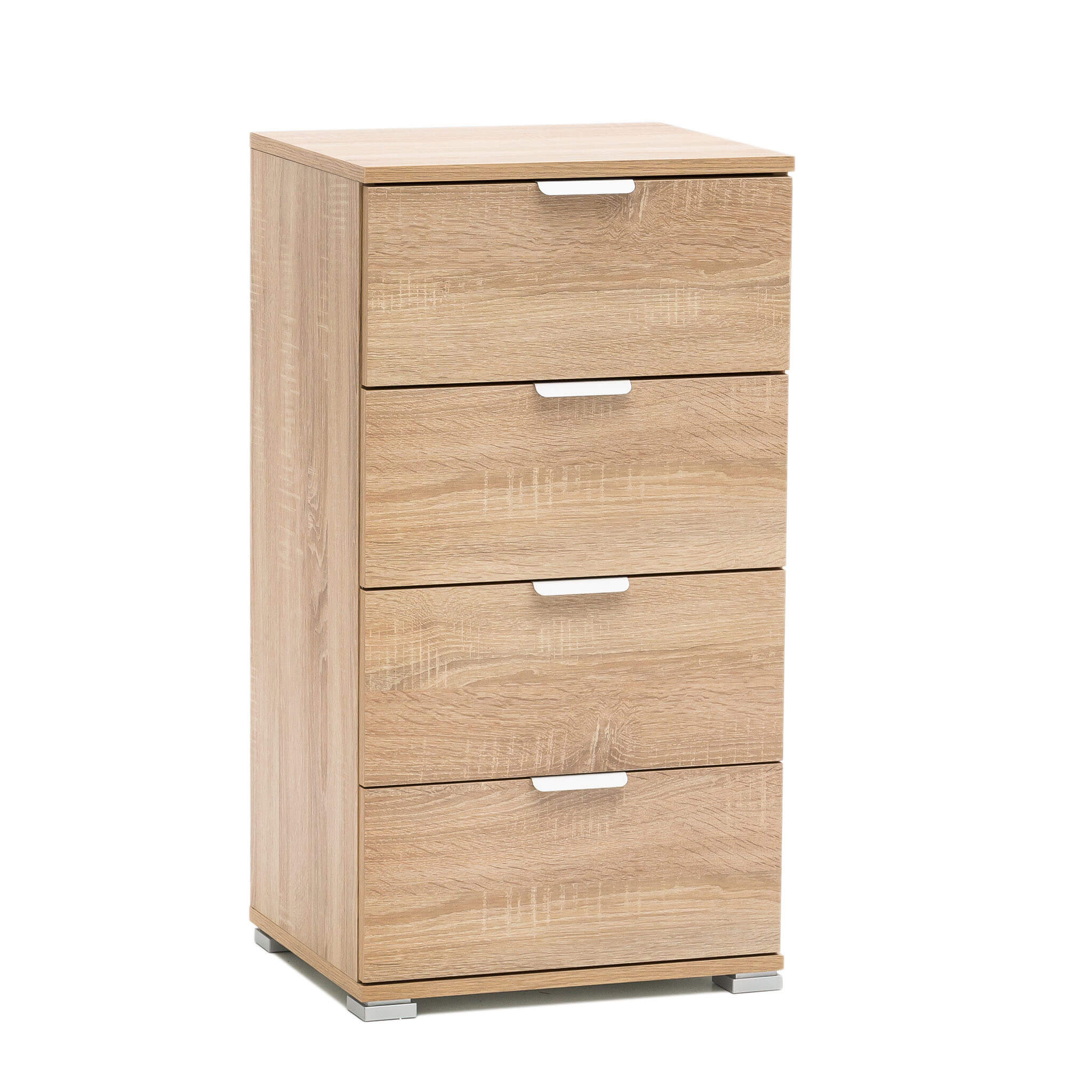Image of MOBILETTO A CASSETTIERA CON 4 CASSETTI IN COLORE NATURALE 45 X 38 X H85 CM
