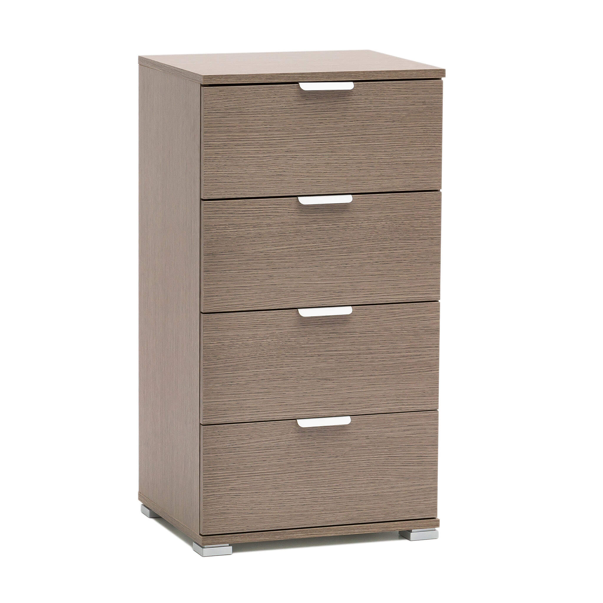 Image of MOBILETTO A CASSETTIERA CON 4 CASSETTI ROVERE GRIGIO 45 X 38 X H85 CM
