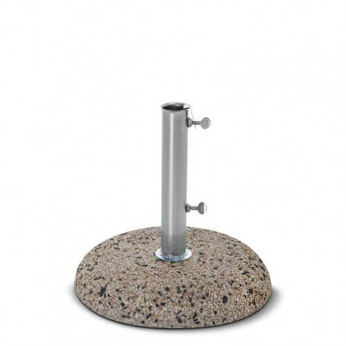 BASE GRANDE PER OMBRELLONE CON GHIAINO DA 55 KG CON TUBO DA 60 DG
