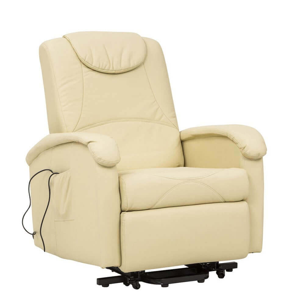 POLTRONA RELAX ELETTRICA MASSAGGIANTE IN COLORE BEIGE