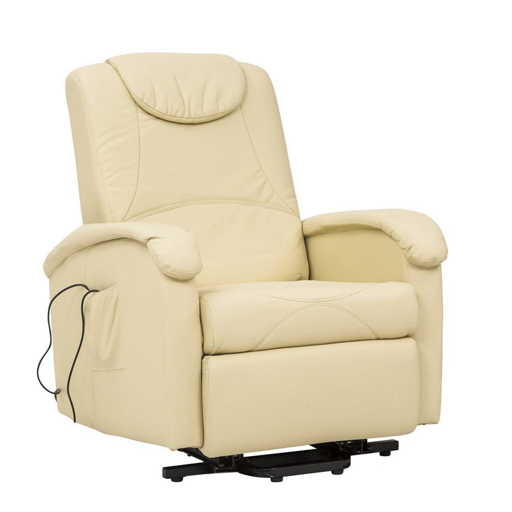 POLTRONA RELAX ELETTRICA MASSAGGIANTE IN COLORE BEIGE