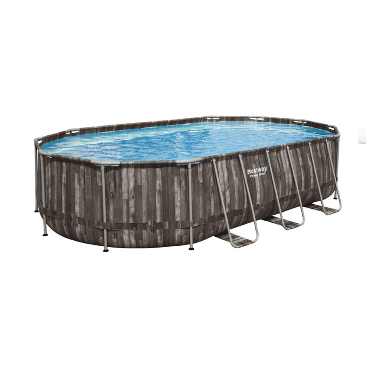 BESTWAY PISCINA FUORI TERRA POWER STEEL COMFORT JET OVALE 610 X 366 X 122 CM