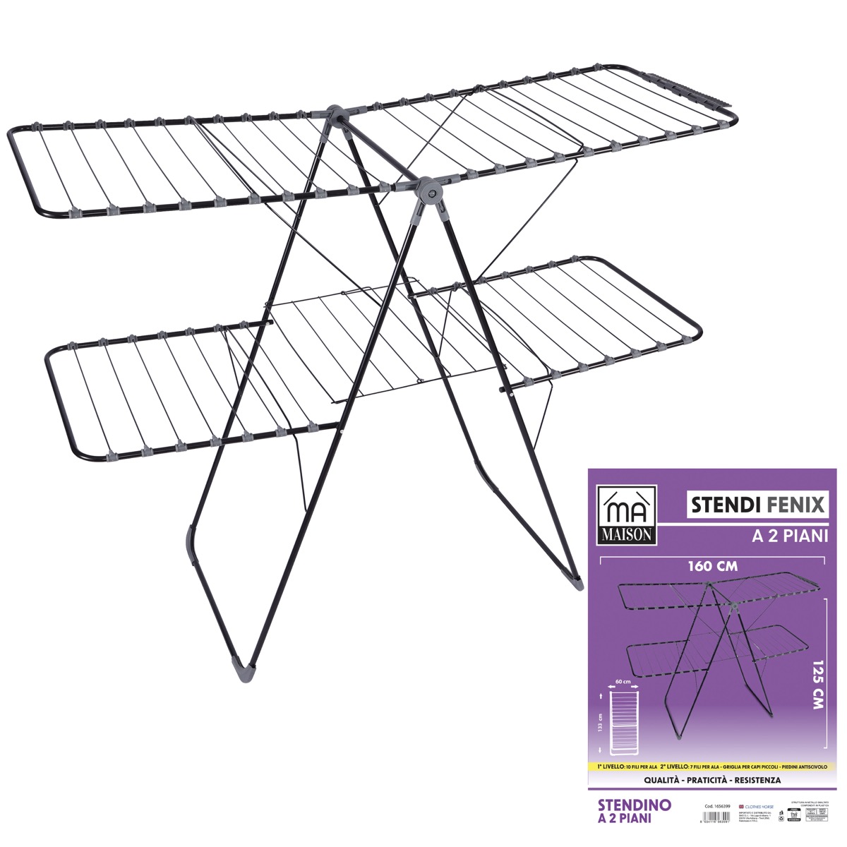 STENDINO FENIZ A 2 PIANI 160 X 125 H CM