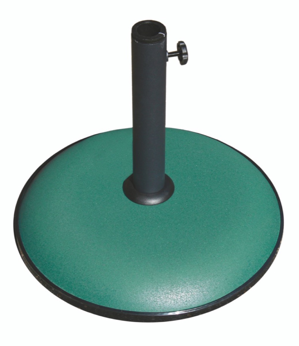 MAURY'S BASE PER OMBRELLONE TONDA IN COLORE VERDE DA 25 KG