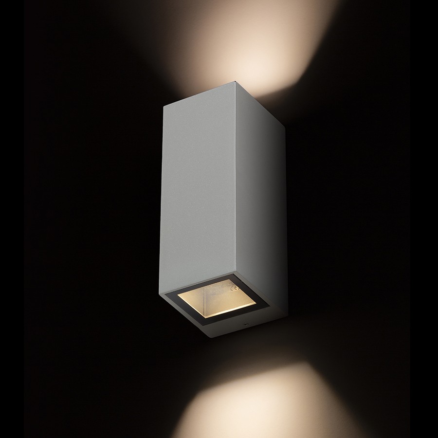 Image of Lampada applique DESMOND II da parete grigio antracite 230V GU10 2x35W IP44