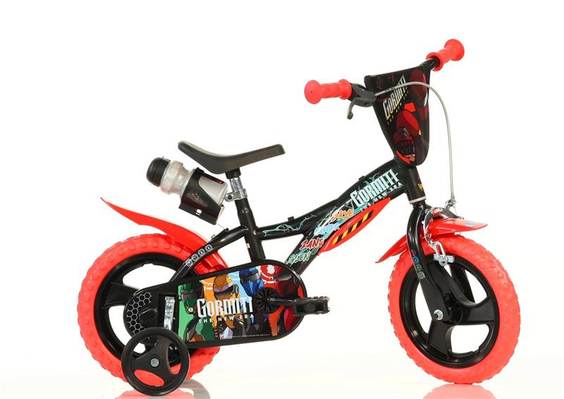 Image of BICICLETTA 14 POLLICI BICI DA BAMBINO CON ROTELLE GORMITI ALTEZZA TRA 95 -115 CM