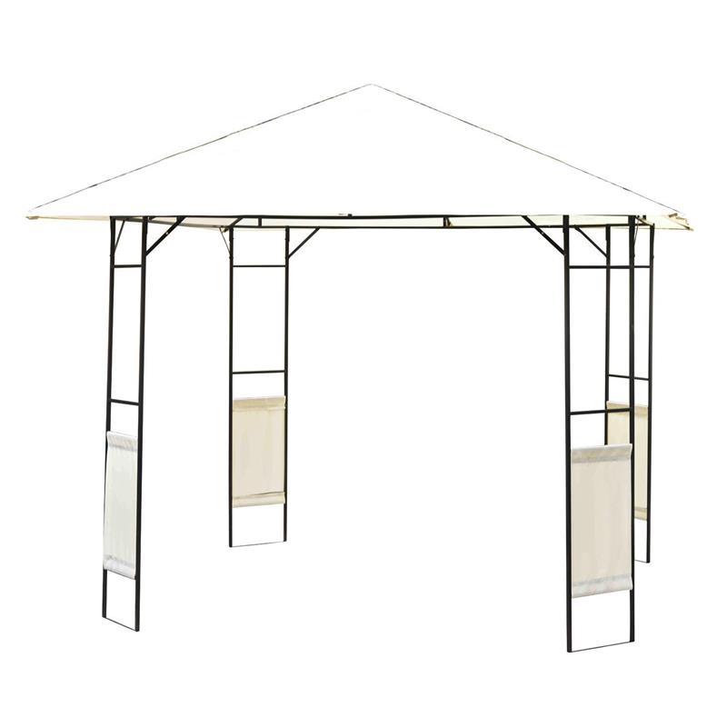Image of TENDONE PER GAZEBO DA GIARDINO IN METALLO 3 X 3MT COLORE BIANCO