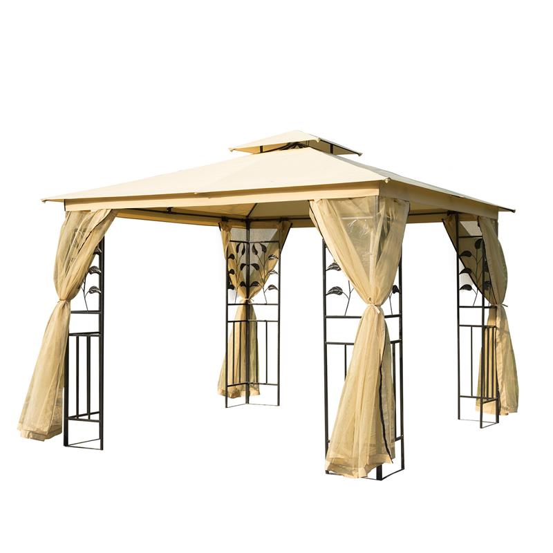 Image of GAZEBO DA GIARDINO DI LUSSO TENDONE DA GIARDINO 3 X 3 M