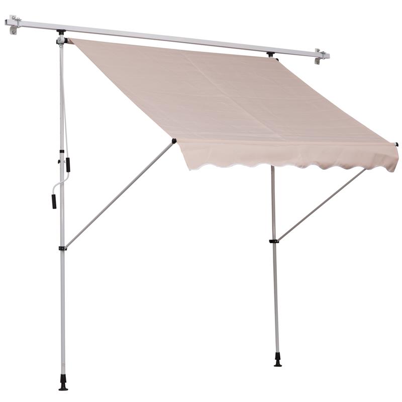 TENDA DA SOLE CON MANOVELLA E ANGOLO REGOLABILE 200 X 150 CM BEIGE