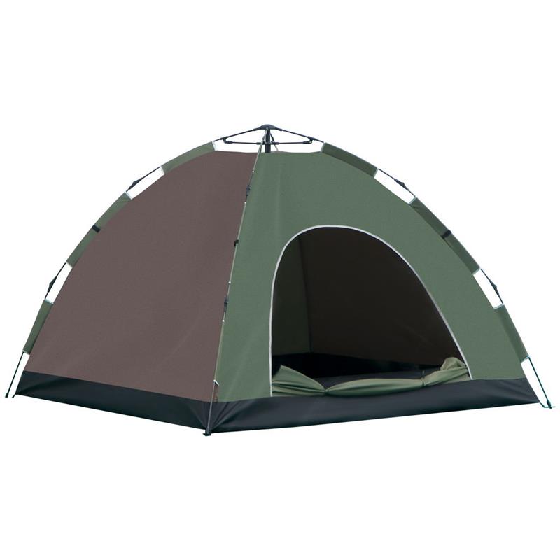 Image of TENDA DA CAMPEGGIO POP-UP PER 4 PERSONE CON BORSA DA TRASPORTO, 210X210X135CM, VERDE