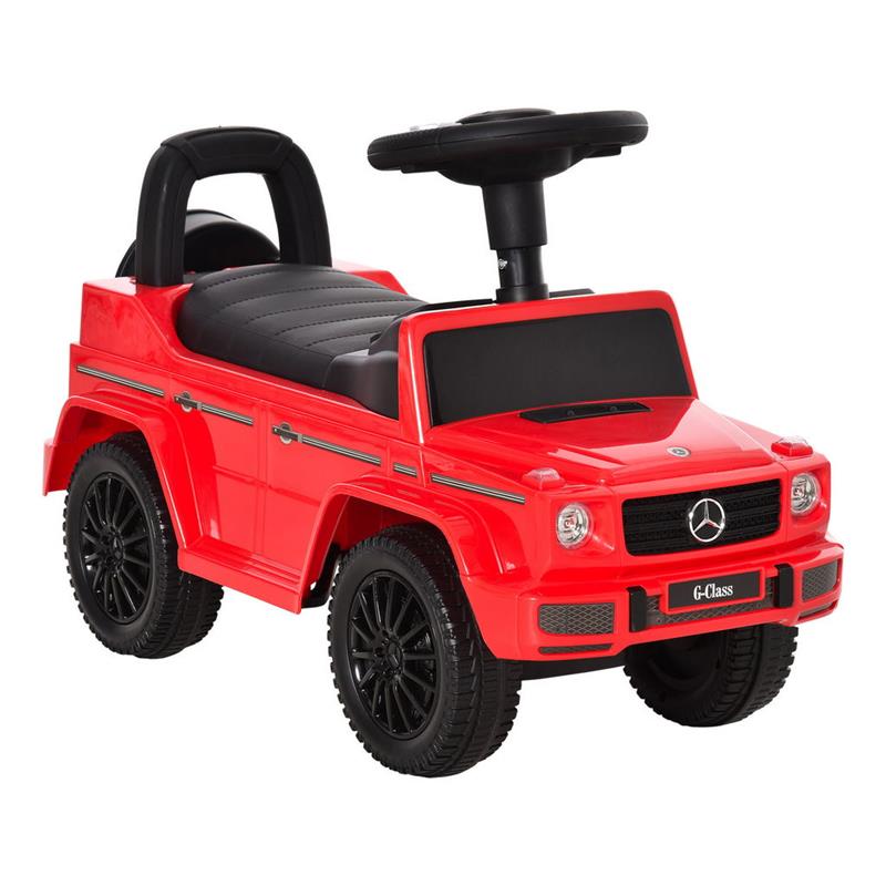 Image of MACCHINA GIOCATTOLO MERCEDES CAVALCABILE PER BAMBINI ETÀ 12-36 MESI ROSSA
