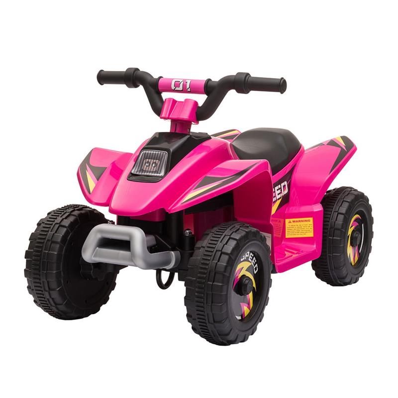 QUAD PER BAMBINI ELETTRICO CON BATTERIA RICARICABILE 6V ROSA