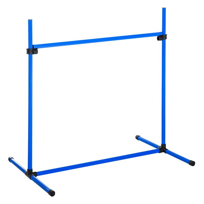 Image of SET DI 4 OSTACOLI PER ADDESTRAMENTO CANI ALTEZZA REGOLABILE 99X65X94CM