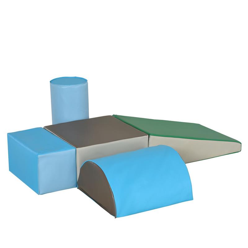 Image of SET 5 COSTRUZIONI MORBIDE SENZA FTALATI, GIOCO PER BAMBINI EDUCATIVO ETÀ DA 1-3 ANNI PER CASA E SCUOLA, MULTICOLORE
