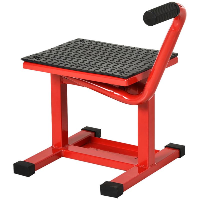 Image of CAVALLETTO ALZAMOTO IN ACCIAIO MAX 150KG CON SUPERFICIE IN GOMMA 48X34X43 CM