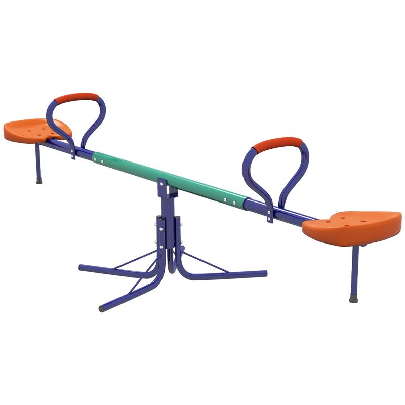 Image of ALTALENA A BILICO PER BAMBINI 3-8 ANNI CON ROTAZIONE A 360°, IN ACCIAIO E PP, 192X60X60 CM