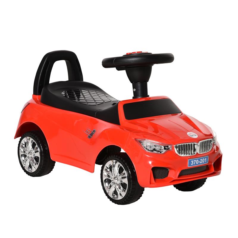 Image of MACCHININA PER BAMBINI CAVALCABILE CON VOLANTE, FARI E MUSICHE, ETÓ 18-36 MESI, ROSSO