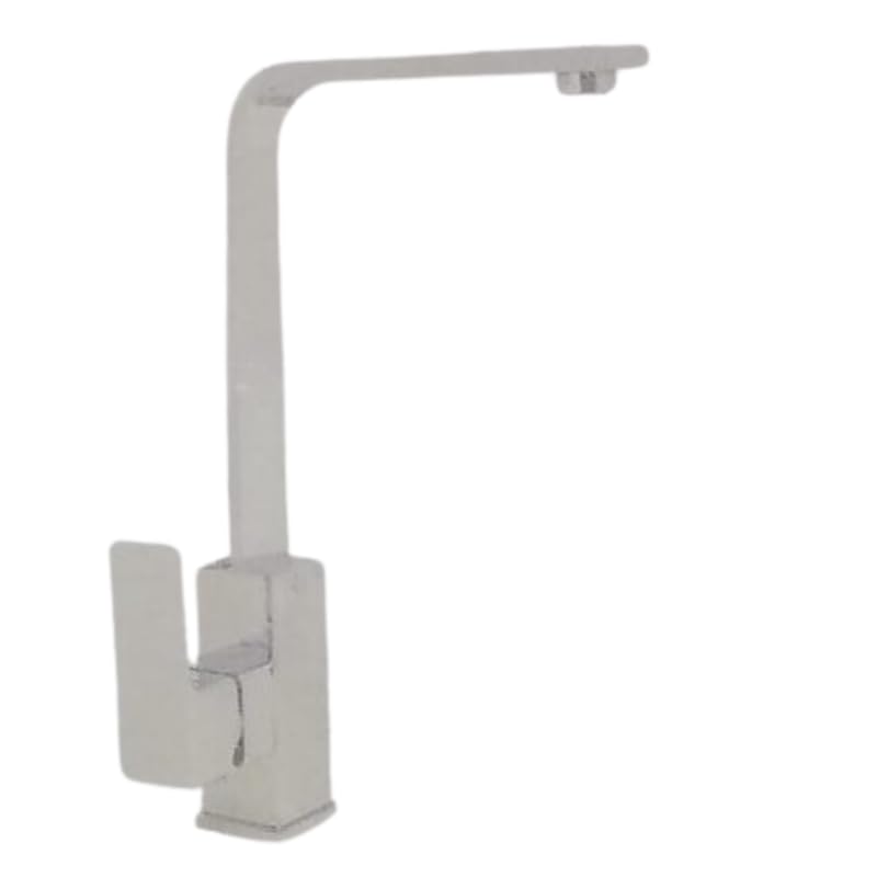 Image of IMPALLI Miscelatore Cucina Canna Alta Piatta Rubinetto Lavello Cucina Completo Di Flessibili Per Miscelatori Rubinetto Cucina Facile Installazione Miscelatore Lavello Cucina Serie NX (CROMATO)