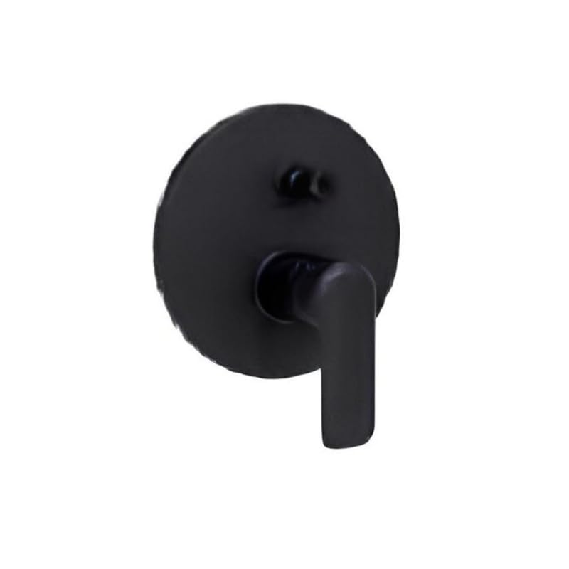 Image of IMPALLI Miscelatore Doccia A Incasso Miscelatore Per Doccia Due Vie Con Deviatore Doccia Piastra Rotonda Miscelatore Da Doccia Serie HH (NERO OPACO)