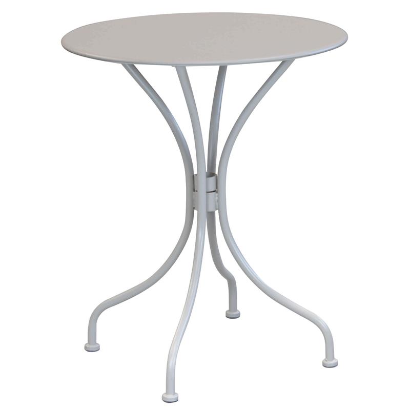 TAVOLO BRISTOL TONDO DIAMETRO DA 60 XH71 CM CM IN COLORE TORTORA OKX