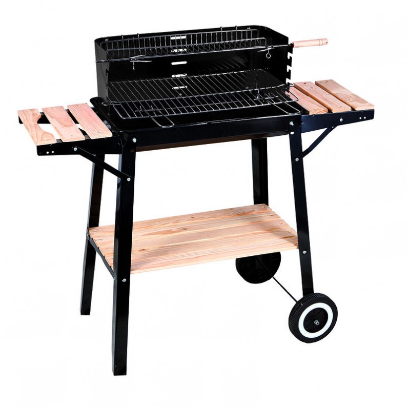Barbecue rettangolare cm 93x33 h85 c/mensole
