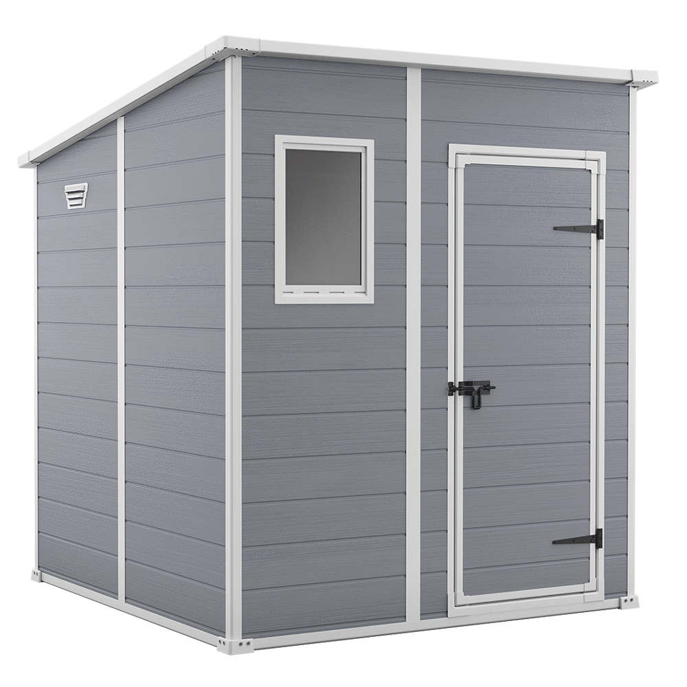 Casetta da Giardino in Resina Keter Manor Pent 6x6 Grigio
