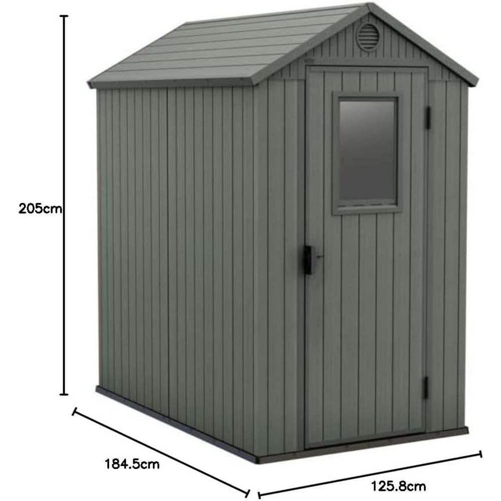 Casetta da Giardino in Resina Keter Darwin 4x6 Colore: Verde