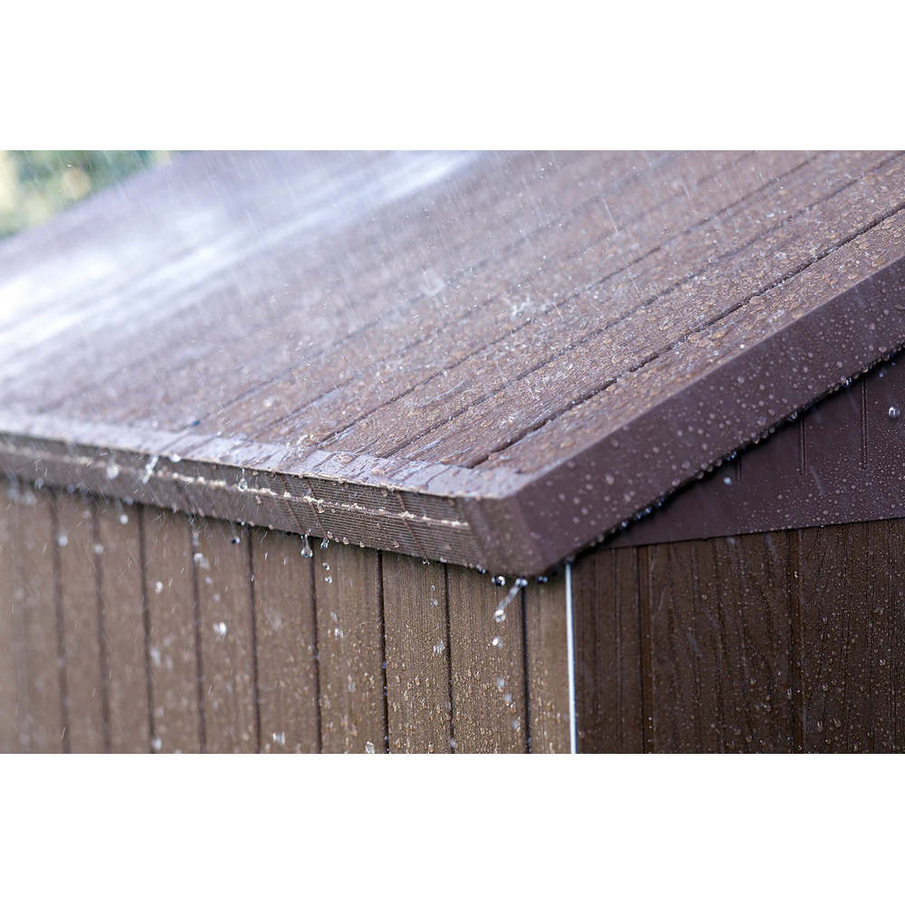 Casetta da Giardino in Resina Keter Darwin 6x4 con Finestre Colore: Marrone