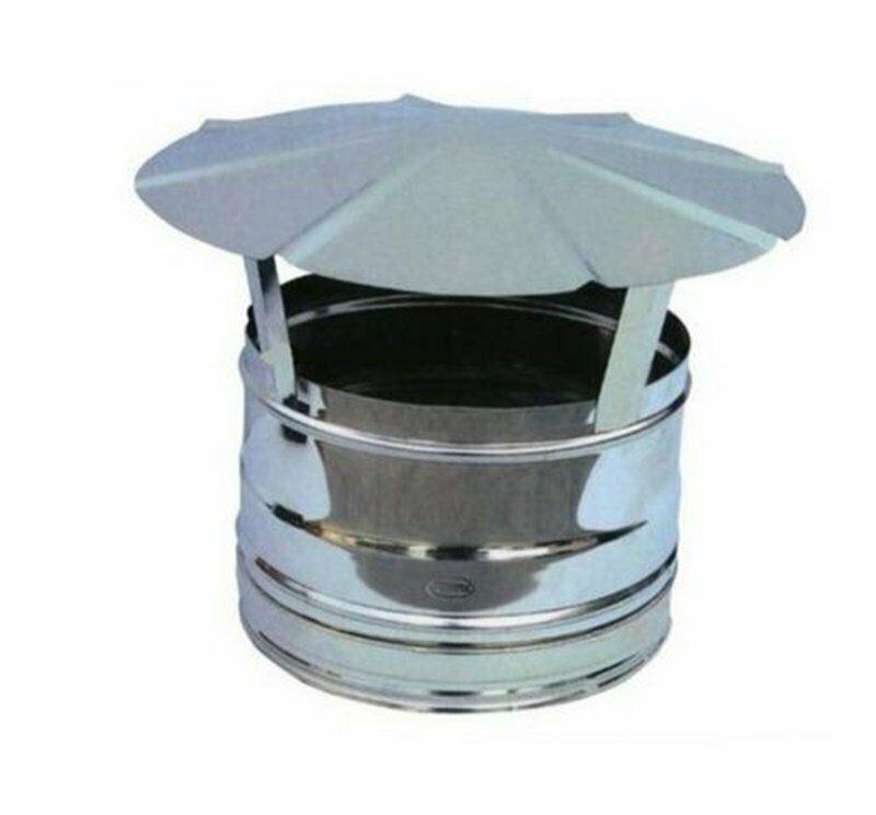 FUMAIOLO TUBI STUFE A LEGNA  CAPPELLOTTOCM 10   IN ACCIAO INOX  FERR 67416