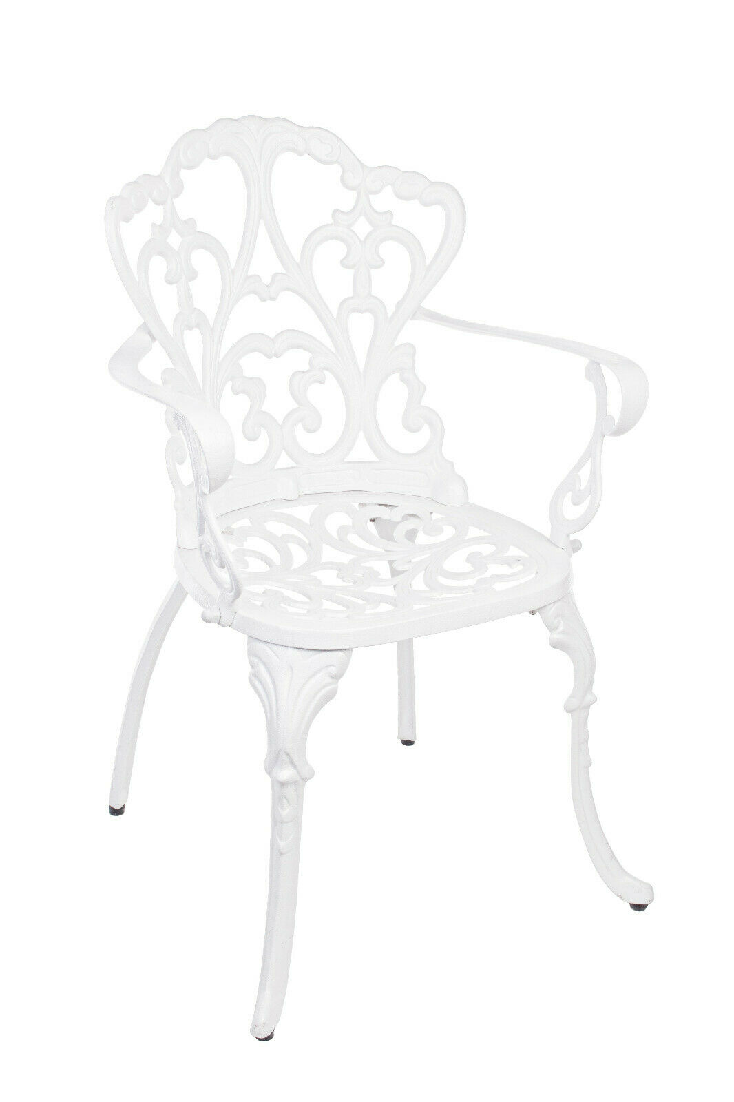 Sedia Giardino Esterno in Alluminio Victoria Bizzotto Veranda Terrazza Bianca Set: 4 Sedie