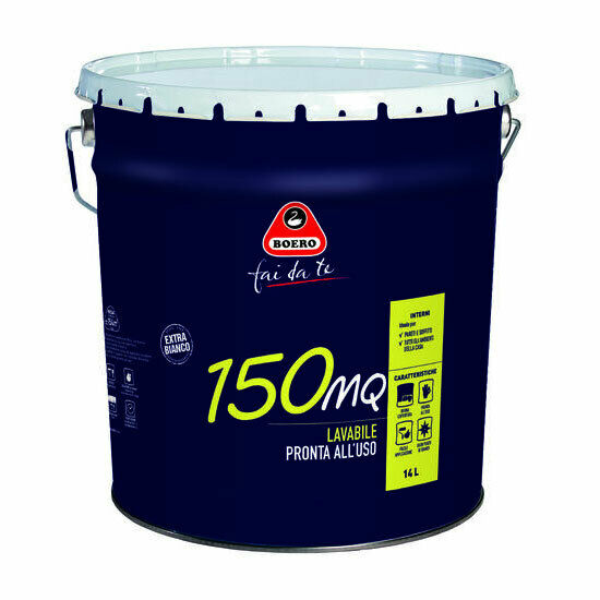 Image of Boero Idropittura Lavabile Pronta Uso Pittura per Interni Murale 150 Mq Casa 967