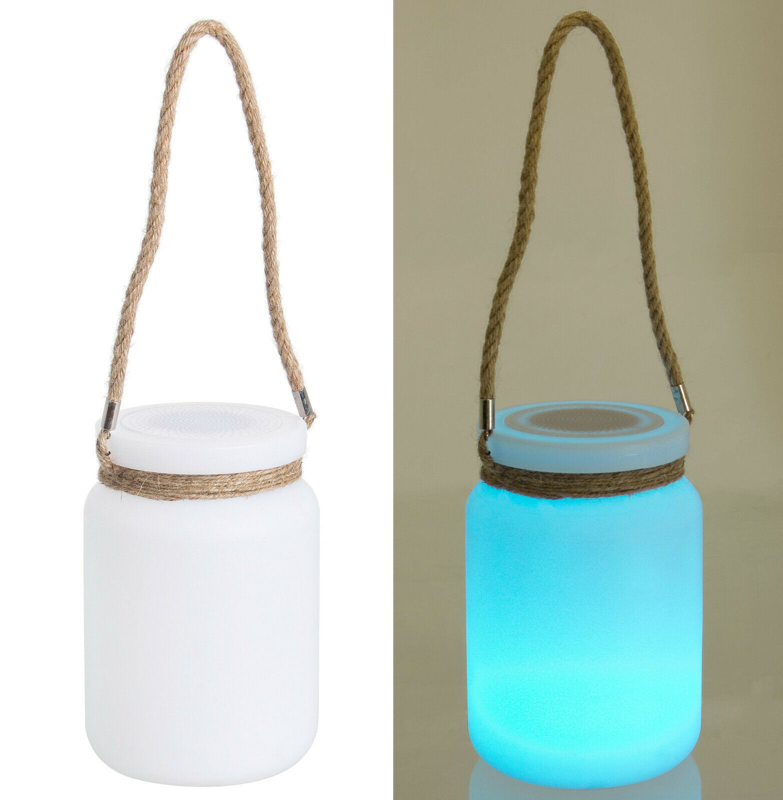 Lampada Led da Giardino Esterno Bluetooth Musica Casse Usb Vaso Vetro Bizzotto