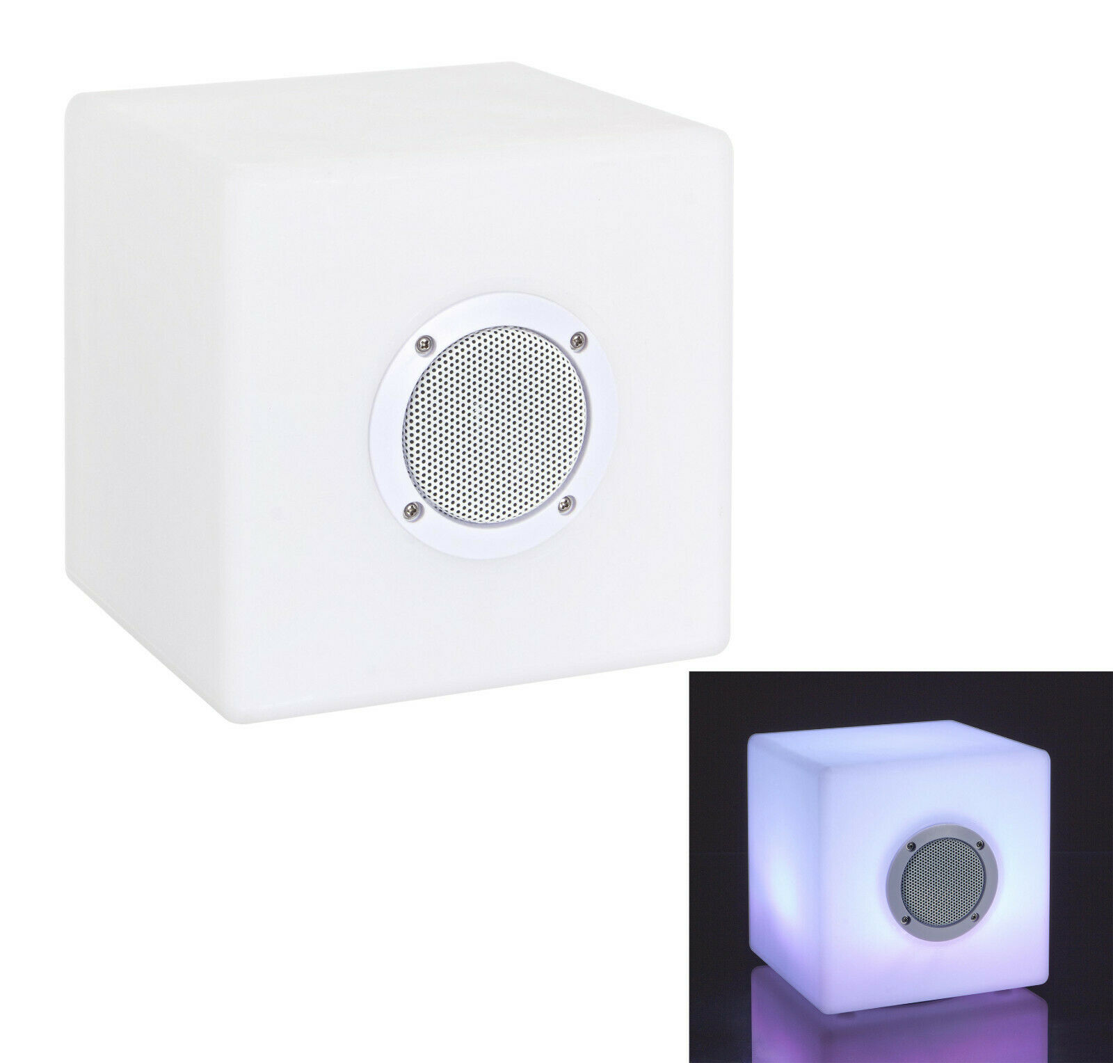 Lampada Led Esterno Bluetooth Musica Casse Usb audio Giardino Luce Cubo Bizzotto