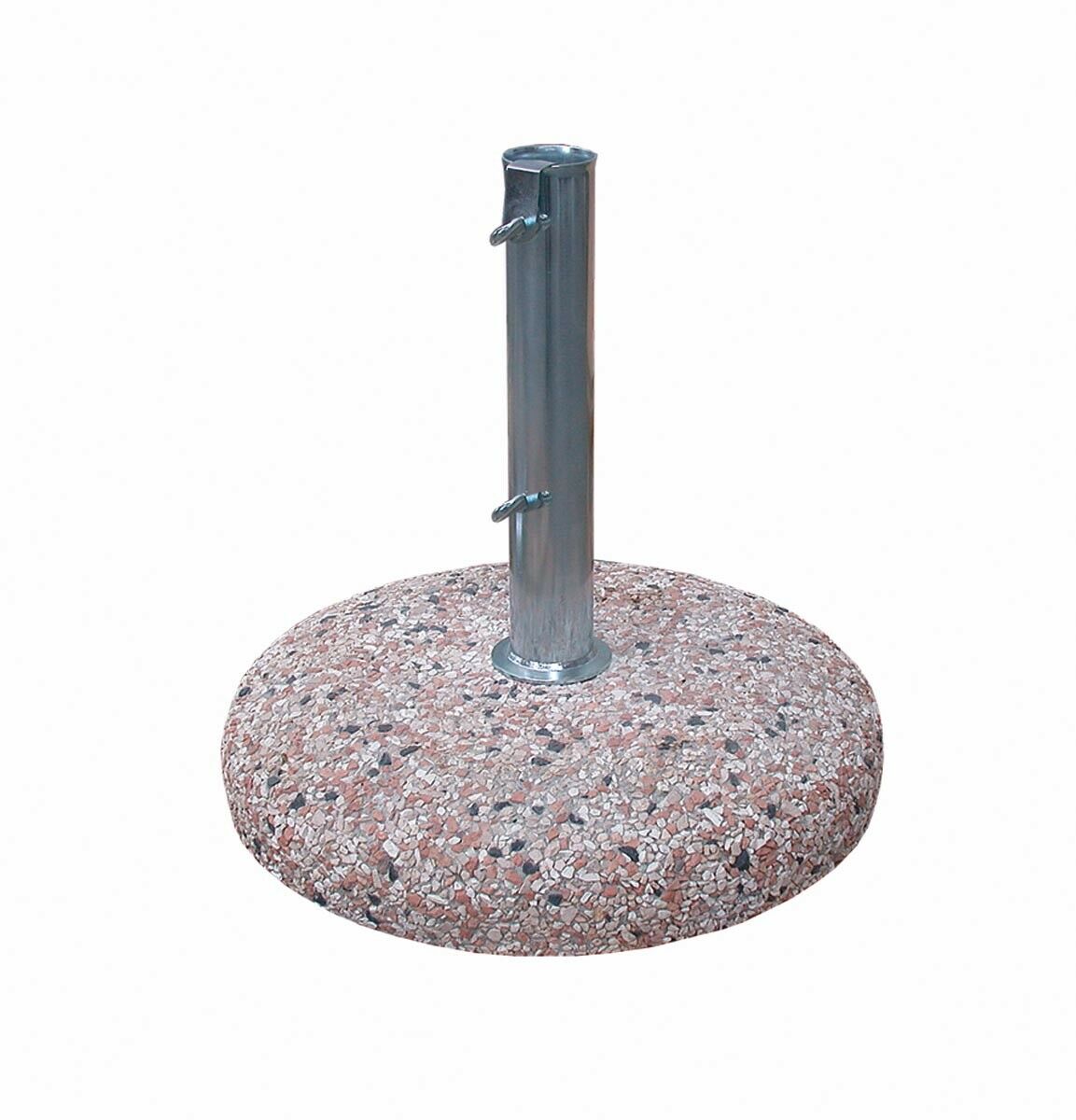 Base in Cemento per Ombrellone da Giardino con Palo Tubo in Acciaio 50 mm Peso: 55 Kg