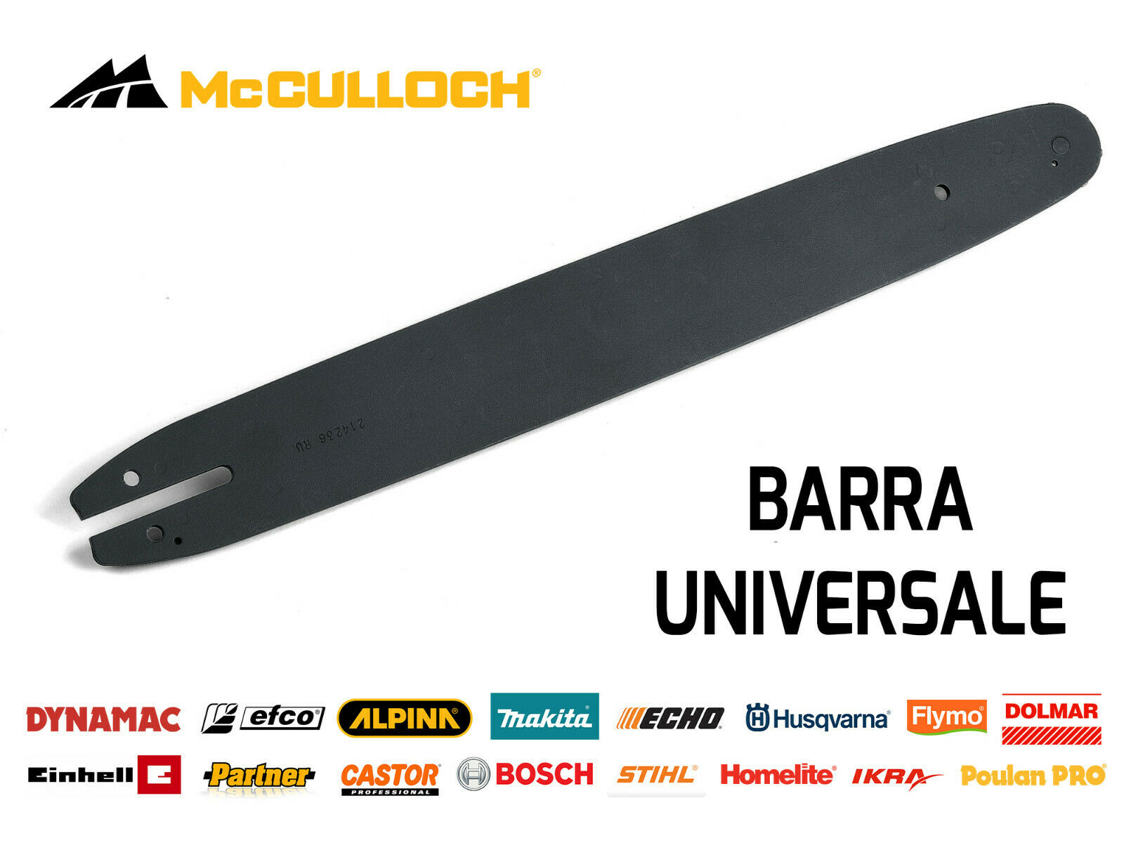Image of Barra Motosega 38 cm Passo .325 64 Denti K095 Ricambio Universale Bro052