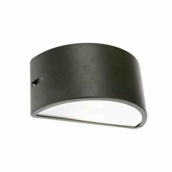 Image of Lampada da Parete Applique Lampada Interno Illuminazione Esterno Umbe Chiusa Finitura: Grigio antracite