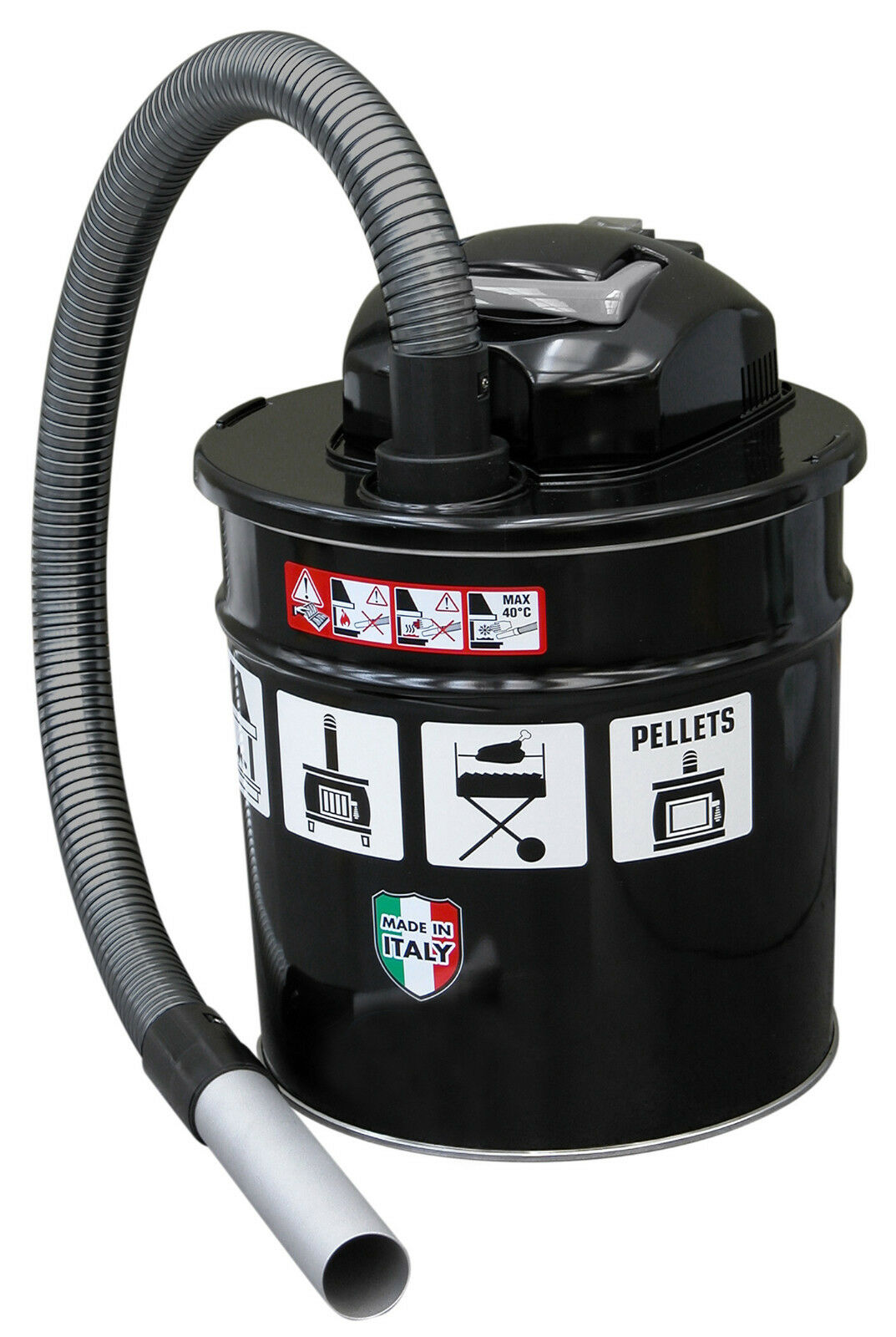 Image of Aspiracenere Lavor Ashley 200 Bidone aspira cenere in acciaio Lt. 18 Aspiratutto