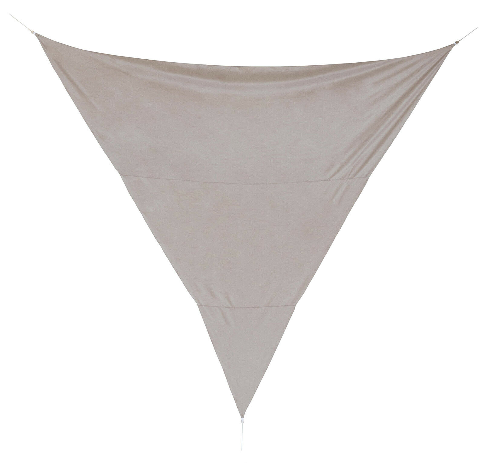 Tenda Ombreggiante Triangolare Vela Parasole Giardino Telo Ombra Sole Poliestere Dimensione: 3,6 x 3,6 Mt, Colore: Tortora