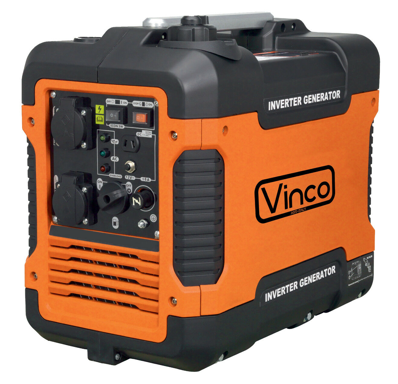 Image of Generatore di Corrente Silenziato Inverter Vinco 60156 Gruppo elettrogeno 2,0 Kw