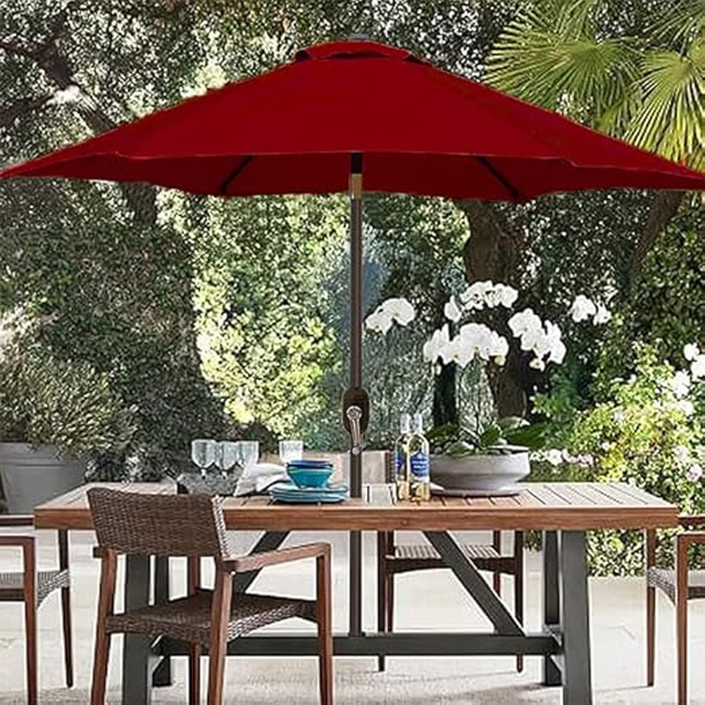 Ombrellone da Giardino 2,7 MT con Inclinazione Regolabile e Sistema Air Vent Bordò
