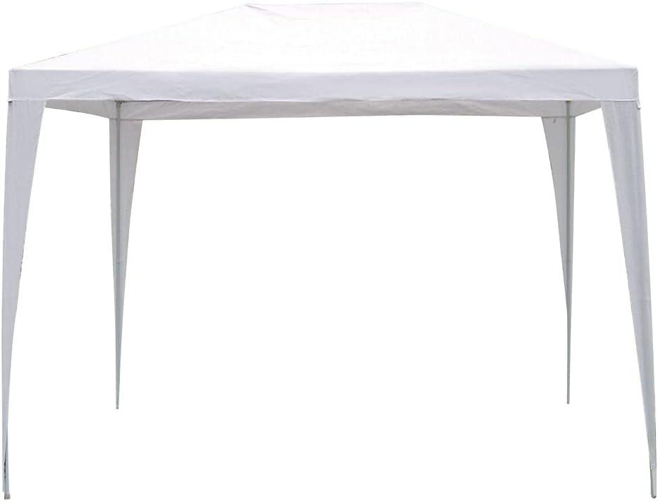 Gazebo da Giadino Bianco in Polietilene e Metallo 2 x 3 e 3 x 3 Verdelook Formato: 2 x 3 m