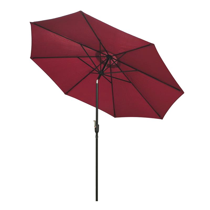 Image of OMBRELLONE DA GIARDINO CON MANOVELLA E TESTA INCLINABILE 300 X 245 CM ROSSO