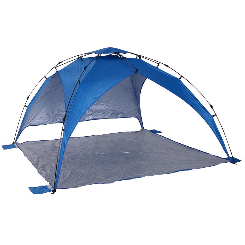 Image of TENDA POP UP CON CORDE E PALETTI IN POLIESTERE BLU 247 X 247 X H145 CM