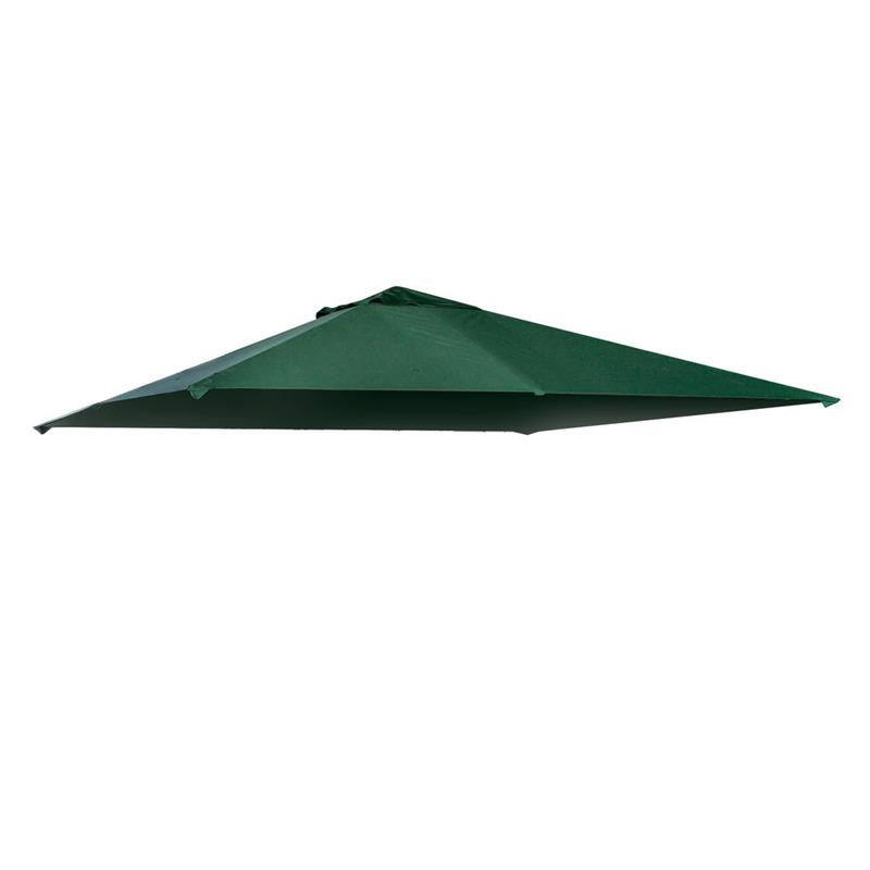 Image of TETTO DI RICAMBIO PER GAZEBO DA GIARDINO 3X3M IN POLIESTERE, VERDE