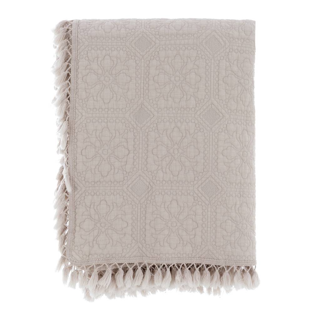 Trapunta 1 Piazza e Mezza Shabby Chic Nappe Collection Blanc Mariclò