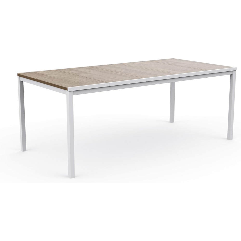 Tavolo da Esterno Keter Porto 160 cm in Metallo Bianco